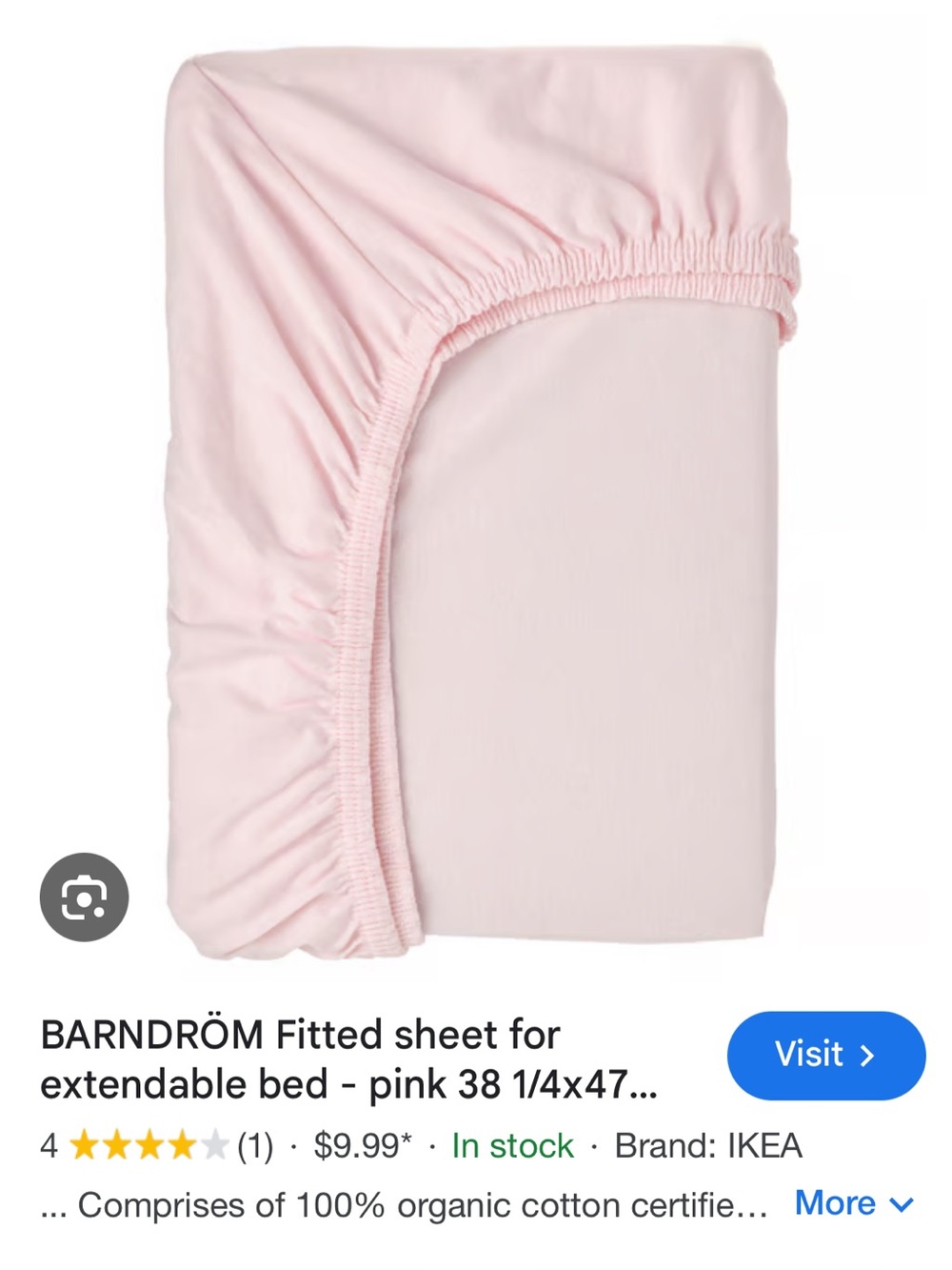 BARNDRÖM IKEA fitted sheet